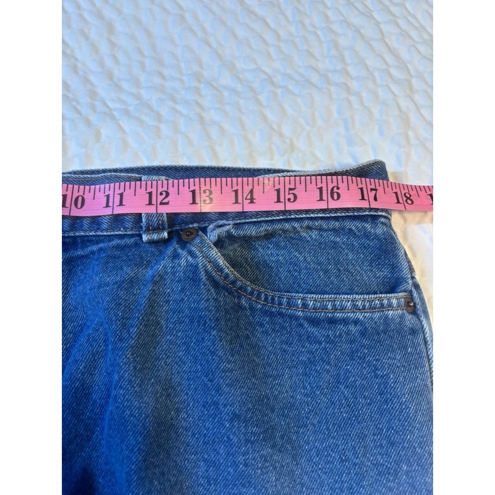 Vintage 80s Levi's Women's White Tab Two‎ Horse Patch Levi's Jeans Size 22 VTG - Picture 7 of 11